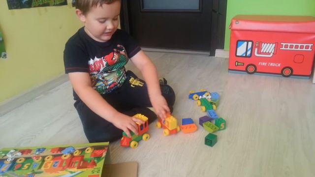 Klocki Lego Duplo, pociąg z cyferkami, zestaw nr 10558, zabawki, Number train, zabawa, Grzesiu TV смотреть онлайн