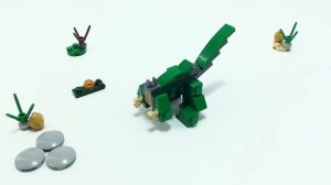 Lego Mini MOC (Part 8) - Dinosaur Raptor - Alternative build tutorial from Lego Creator 31058