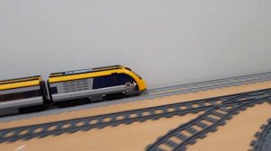 Lego city train 60197 - first spin. FPV cabin view, home layout