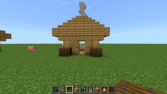 Вариант постройки дома в Minecraft