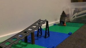 Lego train jumping river (train crash compilation #18)