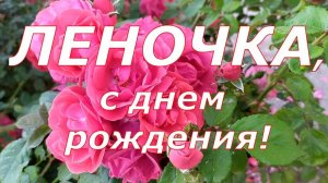 ЛЕНОЧКА, С ДНЕМ РОЖДЕНИЯ