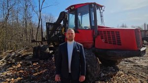 Передача форвардера Komatsu 860.4 для клиента из республики Башкортостан.
