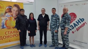 Полицейские Казани помогают нуждающимся в крови