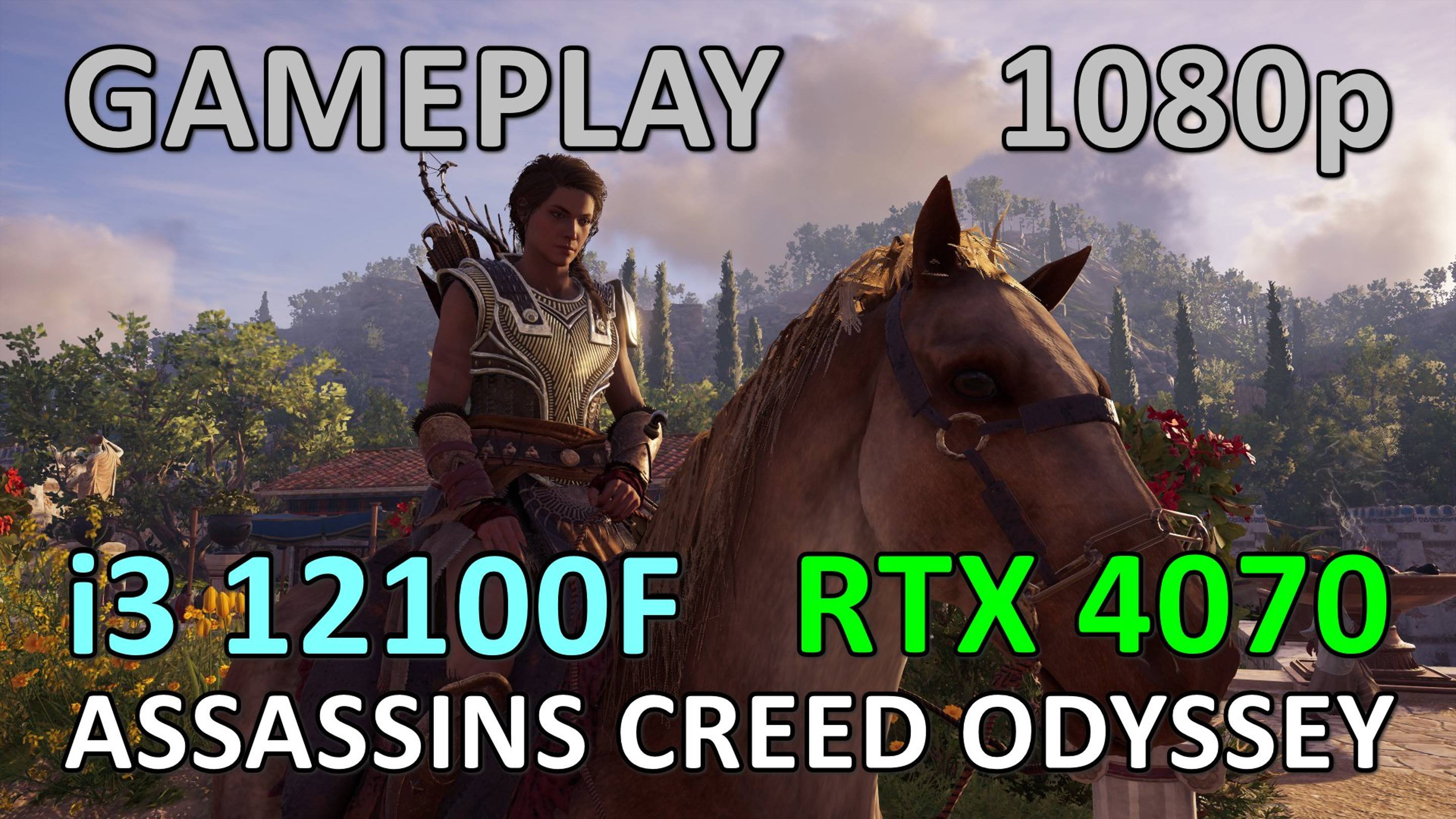 i3 12100F + RTX 4070 / ASSASSINS CREED ODYSSEY / GAME PLAY