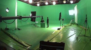 Видеосъемка сцены в хромакей студии для 3D фильма Лукойл-Инжиниринг