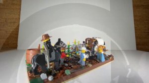 Грабеж на дороге. Лего Дикий Запад. Вестерн лего-самоделка! Lego car Retro! Western lego western mo