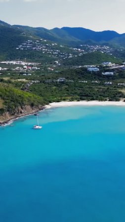 Happy Beach ☀️ Saint Martin #travel #saintmartin #travelinspiration #beach #dronemagic #djimini3