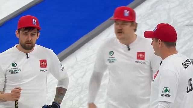 #wmcc2019 [4v5-9E] Shuster(USA) throws away hammer to give up steal and go down 2 vs Matsumura(JPN) смотреть онлайн