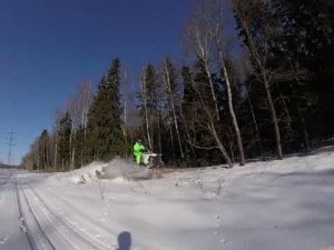 ОТЛИЧНАЯ ПОКАТУШКА НА СНЕГОХОДЕ POLARIS RMK 600,ОБЗОР