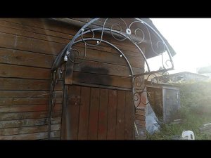 Металлический навес из профтрубы и «холодной ковки» своими руками, заработок 900 рублей в час