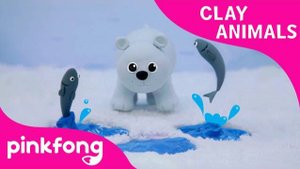 How to Make a Polar Bear | Clay Animals | Arts and Crafts | Pinkfong Craft time for Children