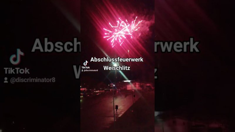 Abschluss-Feuerwerk @DJ-Discriminator-sperrer #feuerwerk #weischlitz #silvester