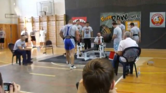 Mészáros László Scitec Raw Pécs 2011 260 kg/ 573 lbs raw bench press смотреть онлайн