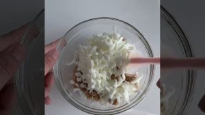 Слоеный салат с курицей и грибами😍