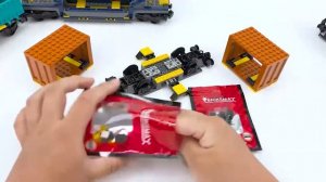 【BX529 installation video】BriksMax Light Kit For Lego City Freight Train 60336