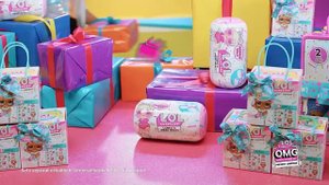 LOL Surprise Present Surprise + Confetti Reveal + OMG Miss Glam