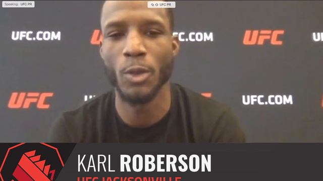 UFC Jacksonville: Karl Roberson virtual media day scrum смотреть онлайн