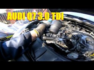 AUDI Q7 3.0 TDI Замена корпуса масленного фильтра