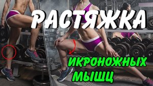 КАК растянуть ИКРОНОЖНЫЕ мышцы| Растяжка икроножных мышц после тренировки