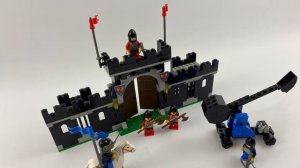 Lego castle 6059 Knights Stronghold vintage 1990 dragon knights speed build and Review