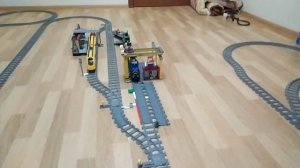 Запуск LEGO поездов 60197 , 60052 .