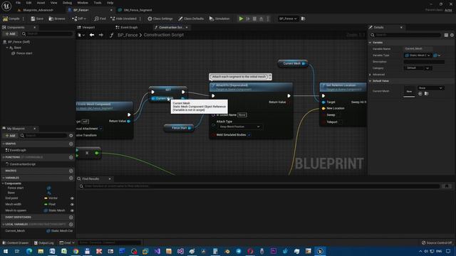 11 - Генератор объектов забор. ОСНОВЫ BLUEPRINTS Unreal Engine 5 Александр Семенко