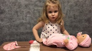 Распаковка куклы Baby Annabell с мимикой
