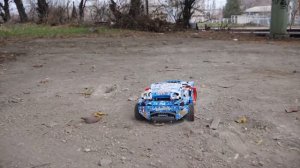 Super fast LEGO Technic 42077 Rally Car RC mod with Buggy motors & BuWizz