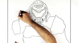 How To Draw Doom Slayer | Step By Step | Doom Eternal