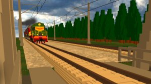 "ИНТЕРЕСНАЯ СПЛОТКА" Тепловоза ЧМЭЗ и трех электровозов ЭП20