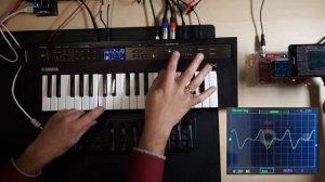 FM synthesis basics explained with an oscilloscope (Reface DX)