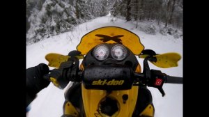 Прогулка на снегоходе от первого лица 30.01.18