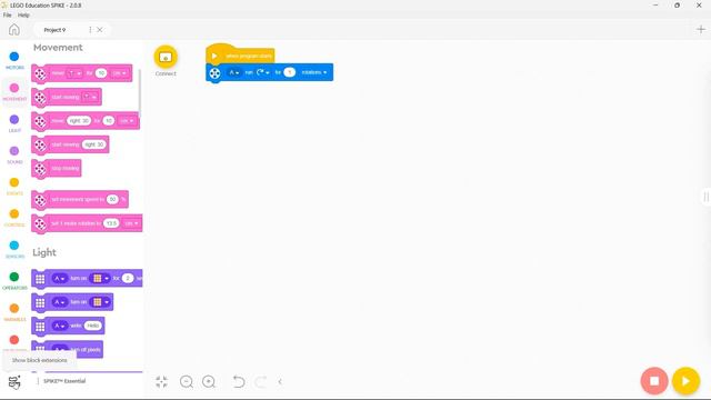 Programming the LEGO Education SPIKE Essential - overview