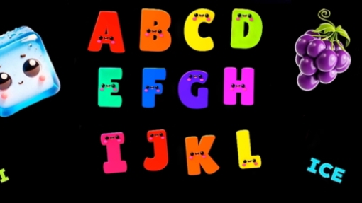 ABCD-песенка на черном фоне смотреть онлайн