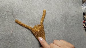 Галстук из бисера и ронделей!