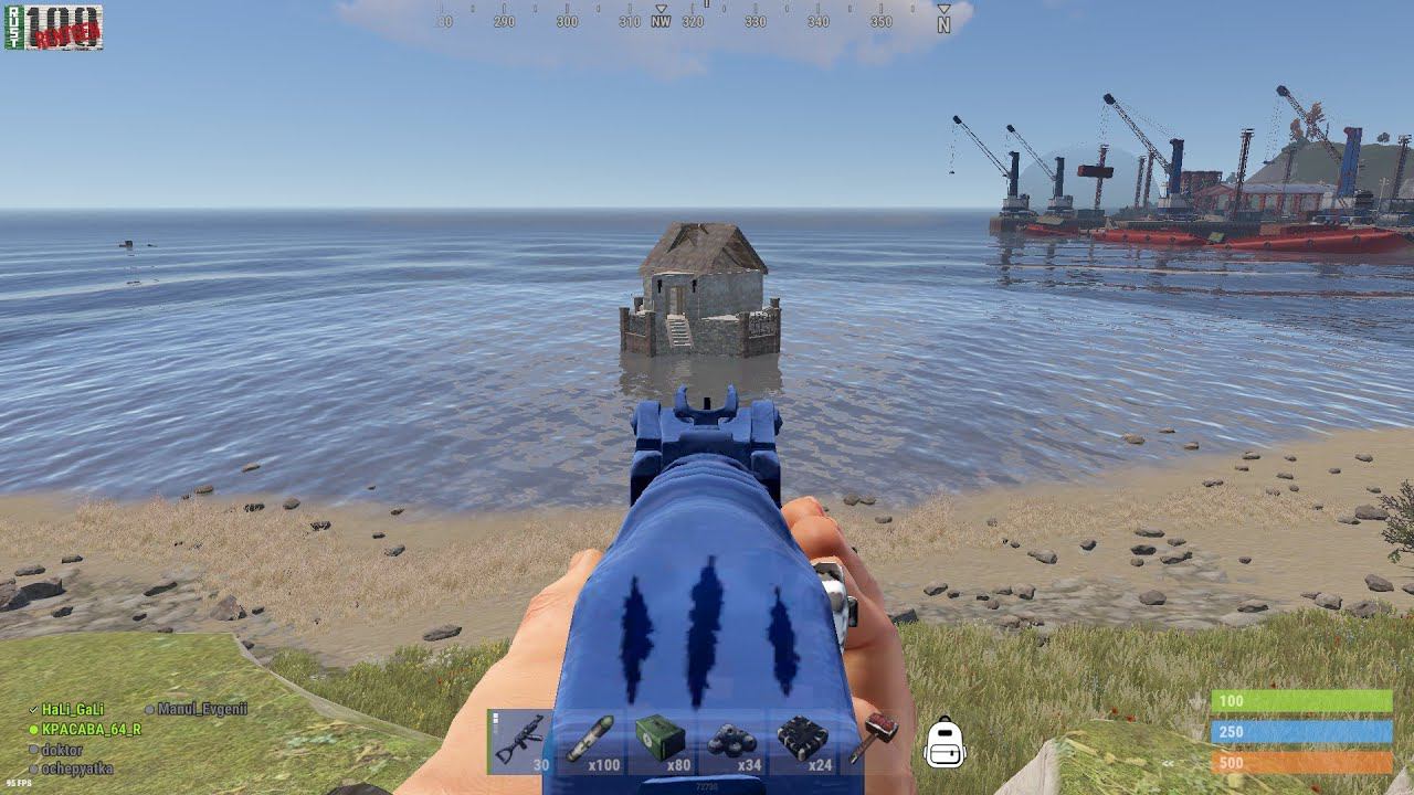 RUST PVE сервер RUST100RENTGEN. Самый быстрый Ред
