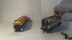 Как построить двухэтажный вагон из лего набора 60197