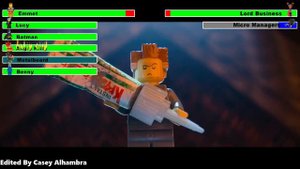 The Lego Movie (2014) Final Battle with healthbars 2/2 (REMAKE)