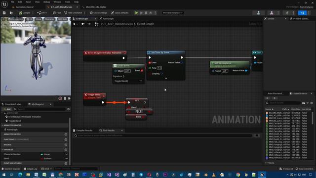 08 - Смешивание анимаций по кривой. ОСНОВЫ АНИМАЦИИ в Unreal Engine 5 Александр Семенко