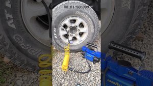 Честный тест Goodyear GY-80L   двухпоршневой автомобильный компрессор. На примере колеса 265/75 R15