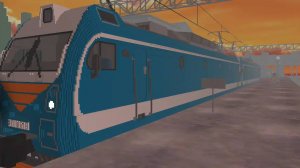 "ДВОЙНОЙ" ЭП1М С пассажирским поездом Волгоград-Новороссийск отправляется с вокзала Волгоград 1