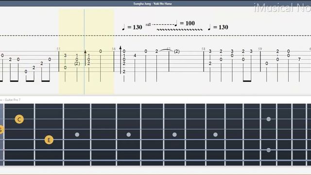 Guitar TAB (Sungha Jung) 눈의 꽃 Yuki No Hana - Nakashima Mika | Tutorial / Sheet / Lesson #iMn смотреть онлайн