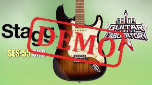 Электрогитара STAGG SES-55 SNB - демонстрация звучания