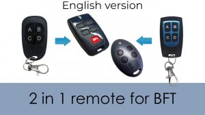 2 in 1 remote for BFT