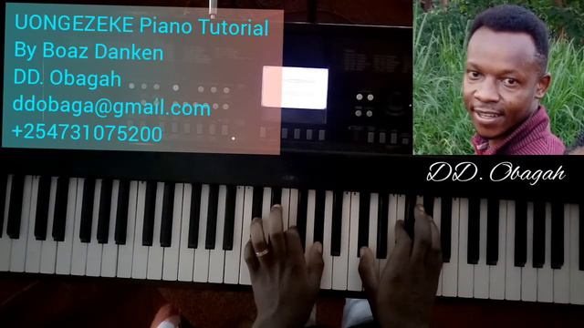How to play "UONGEZEKE" by BOAZ DANKEN Piano Tutorial Lessons смотреть онлайн