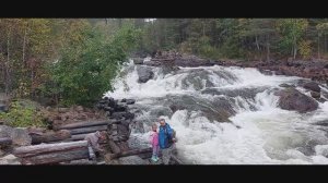 Колвицкие водопады, расположенные недалеко от города Кандалакша
