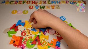 Буквы и Цифры на Английском Языке | Магнитные Цифры и Деревянная Азбука для Детей