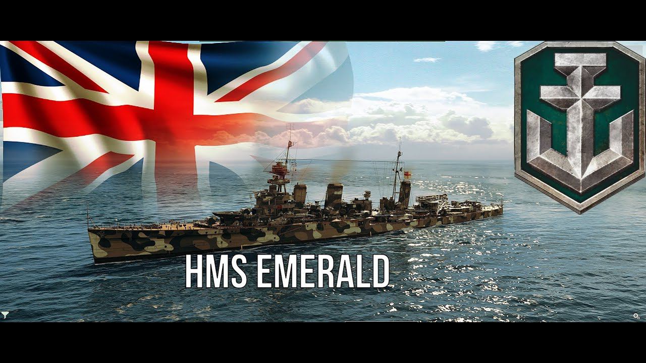 HMS Emerald Британский легкий крейсер в WORLD OF WARSHIPS. Прохождение ВОРЛД ОФ ВАРШИПС / 4 трупа