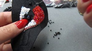 Брошь СНЕГИРЬ своими руками  подробный МАСТЕР КЛАСС!